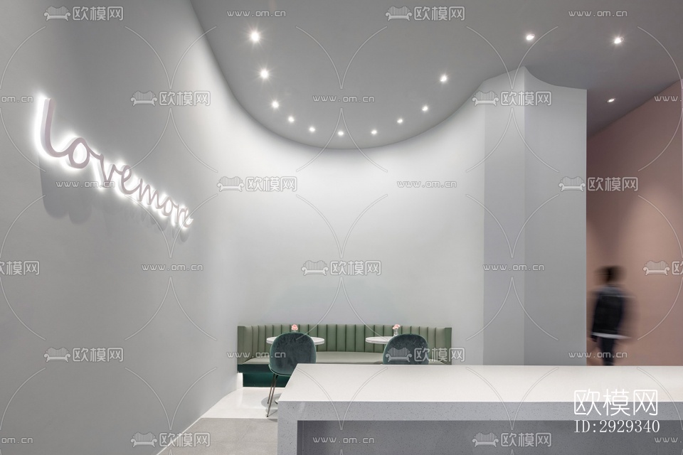 北欧咖啡奶茶效果图下载（渲染图8）