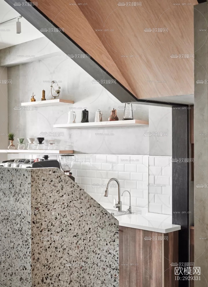 北欧咖啡奶茶效果图下载（渲染图15）