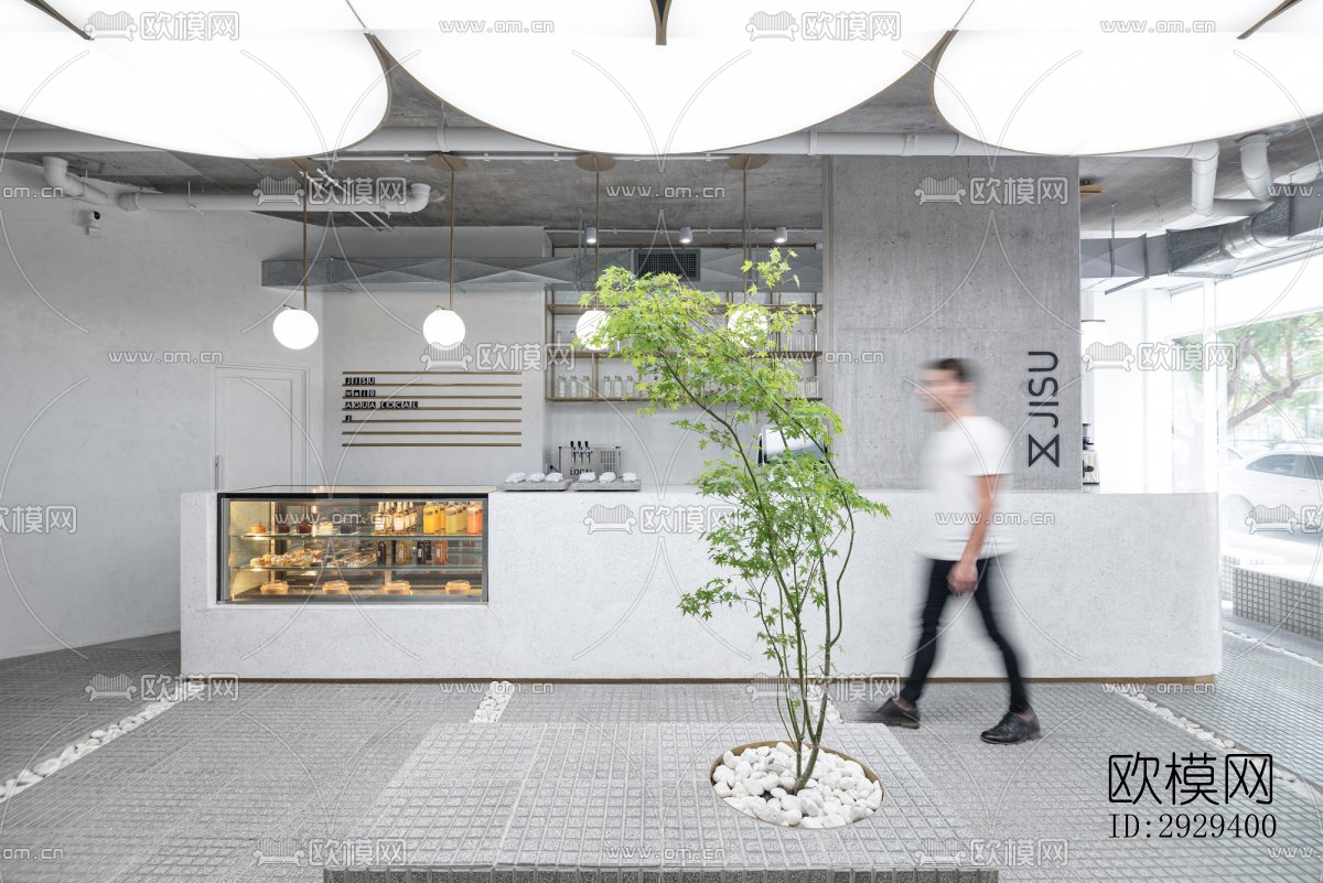 工业风咖啡奶茶效果图下载（渲染图4）