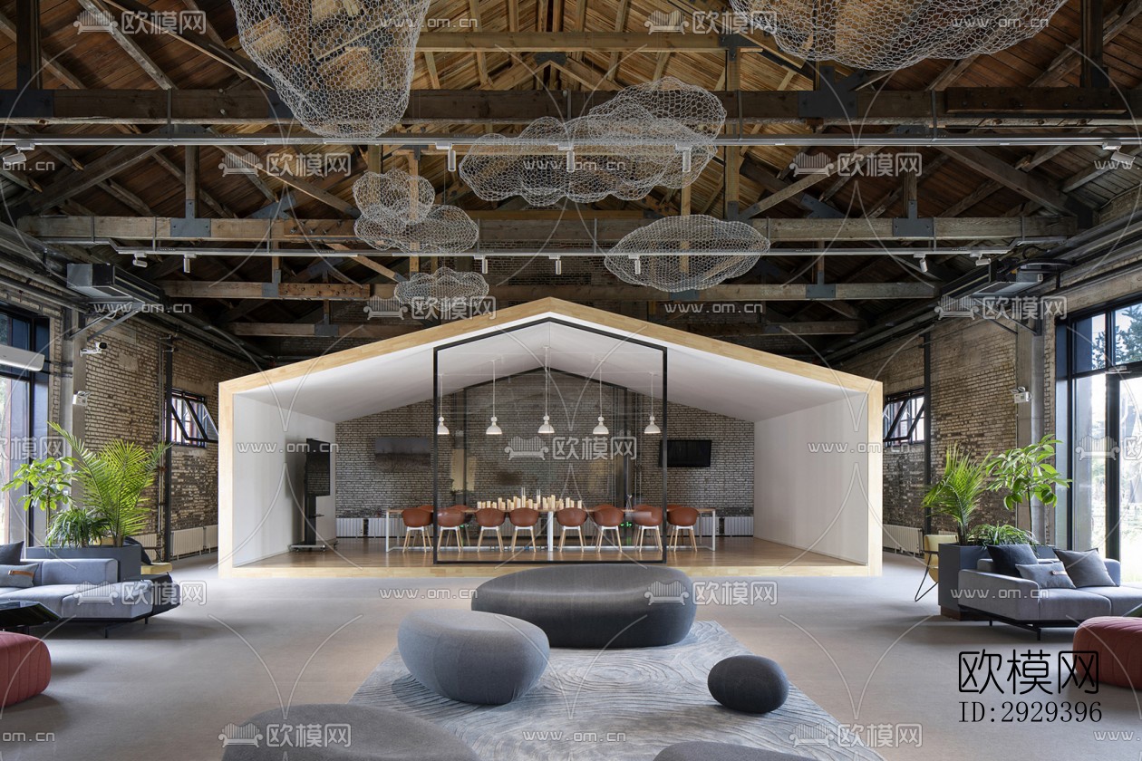 工业风咖啡奶茶效果图下载（渲染图11）