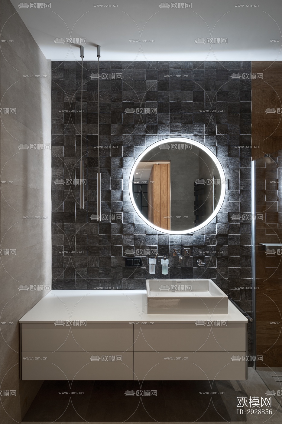 现代平层效果图下载（渲染图2）