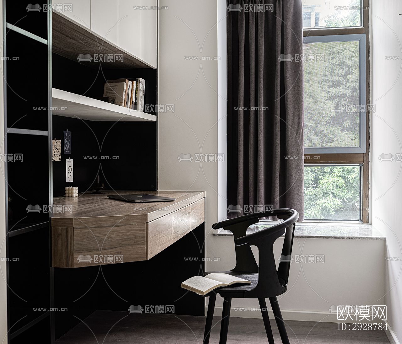 现代平层效果图下载（渲染图6）