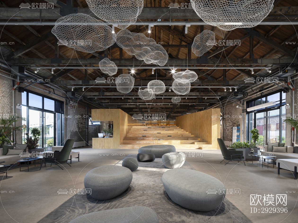 工业风咖啡奶茶效果图下载（渲染图14）