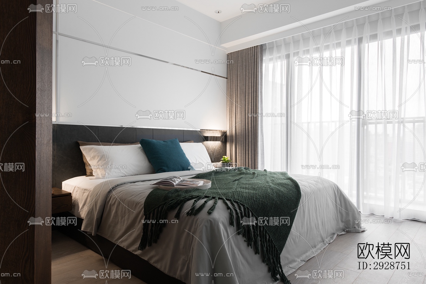 现代平层效果图下载（渲染图5）