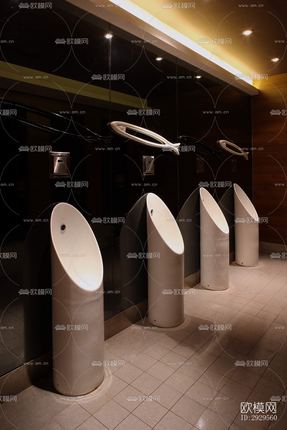 新中式西餐厅效果图下载（渲染图9）