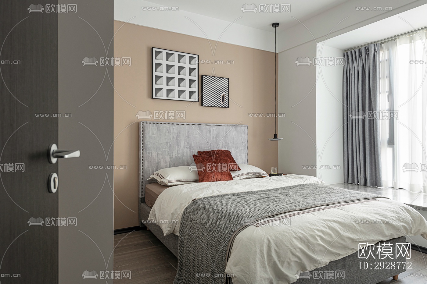 现代平层效果图下载（渲染图10）