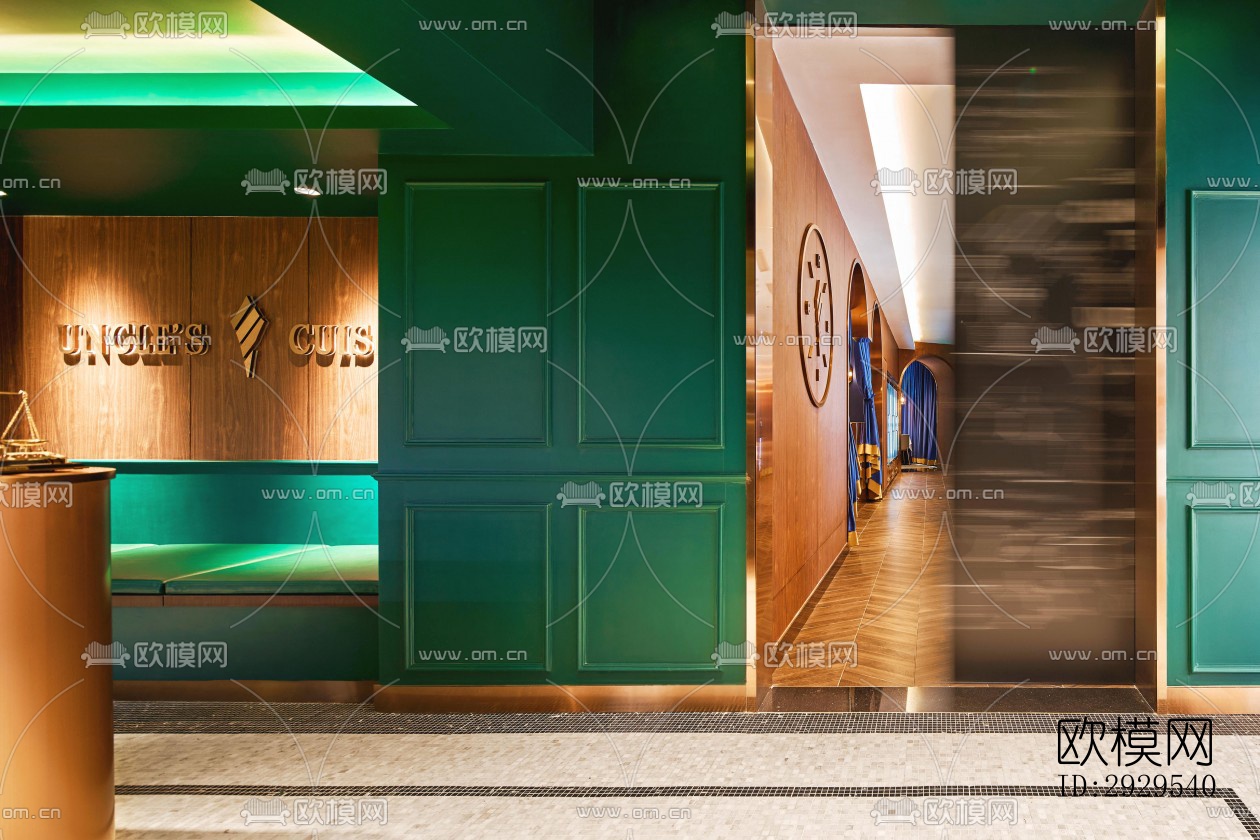 后现代西餐厅效果图下载（渲染图8）