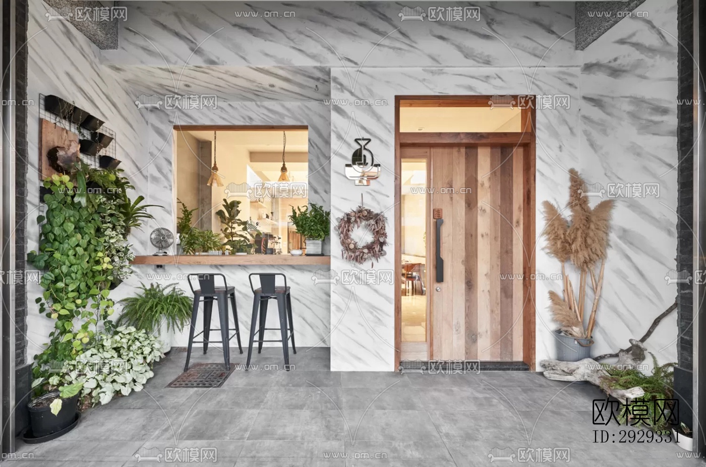 北欧咖啡奶茶效果图下载（渲染图10）