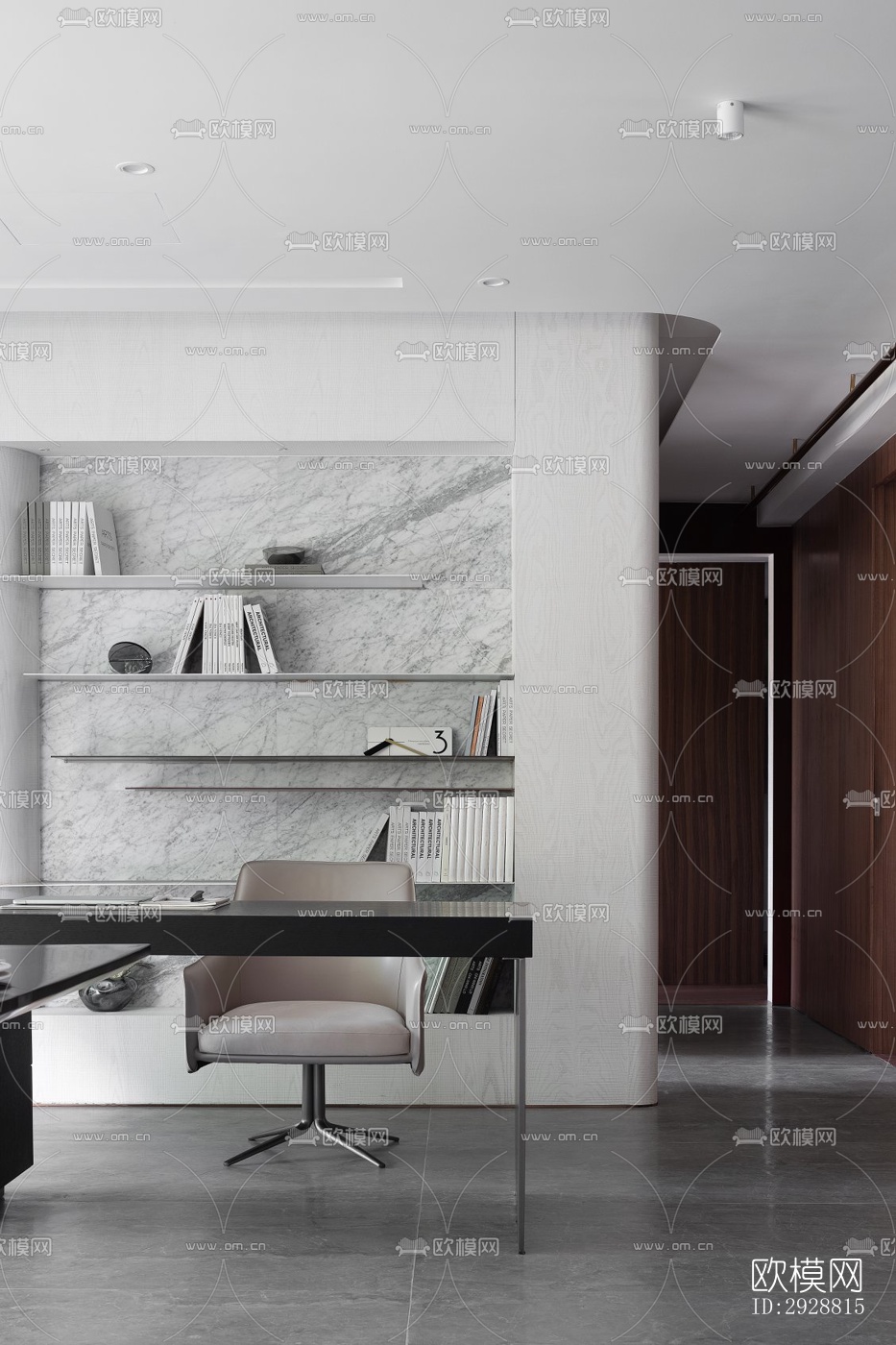 现代平层效果图下载（渲染图12）