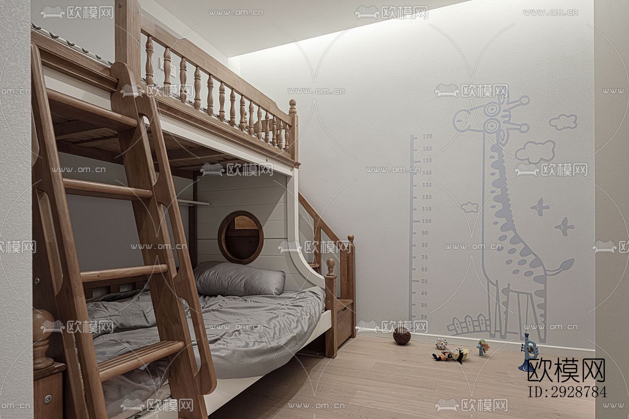 现代平层效果图下载（渲染图12）