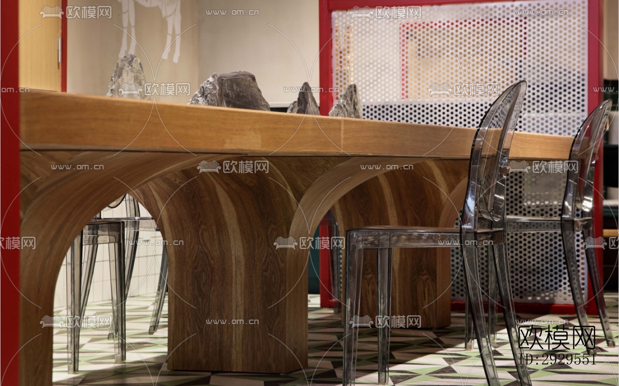 工业风西餐厅效果图下载（渲染图15）