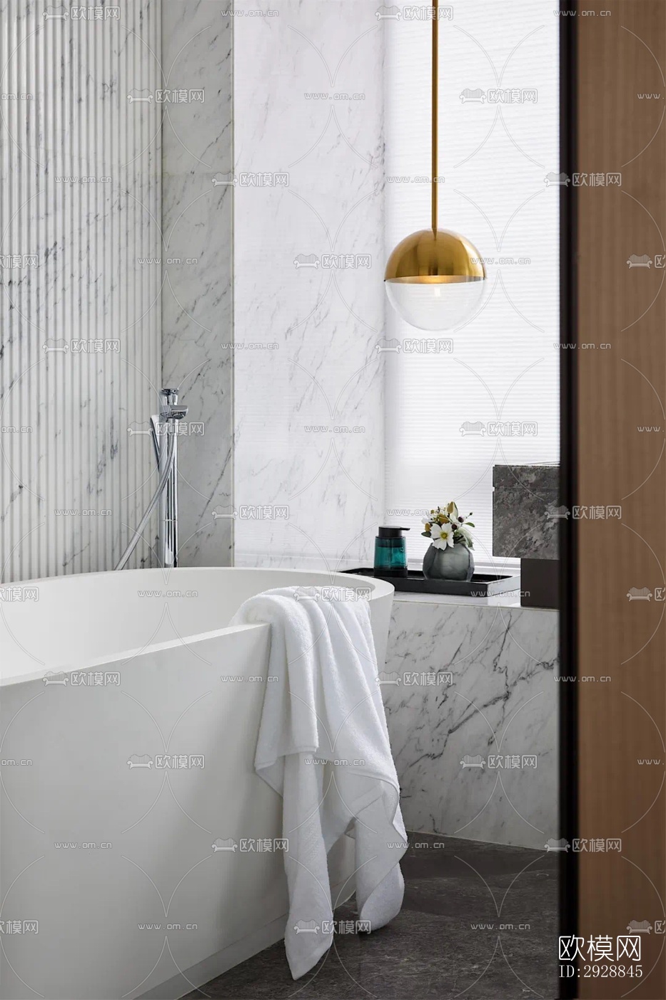 现代平层效果图下载（渲染图10）