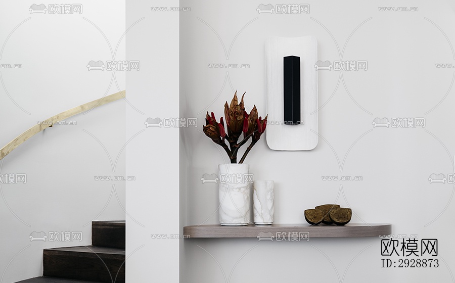 现代平层效果图下载（渲染图16）