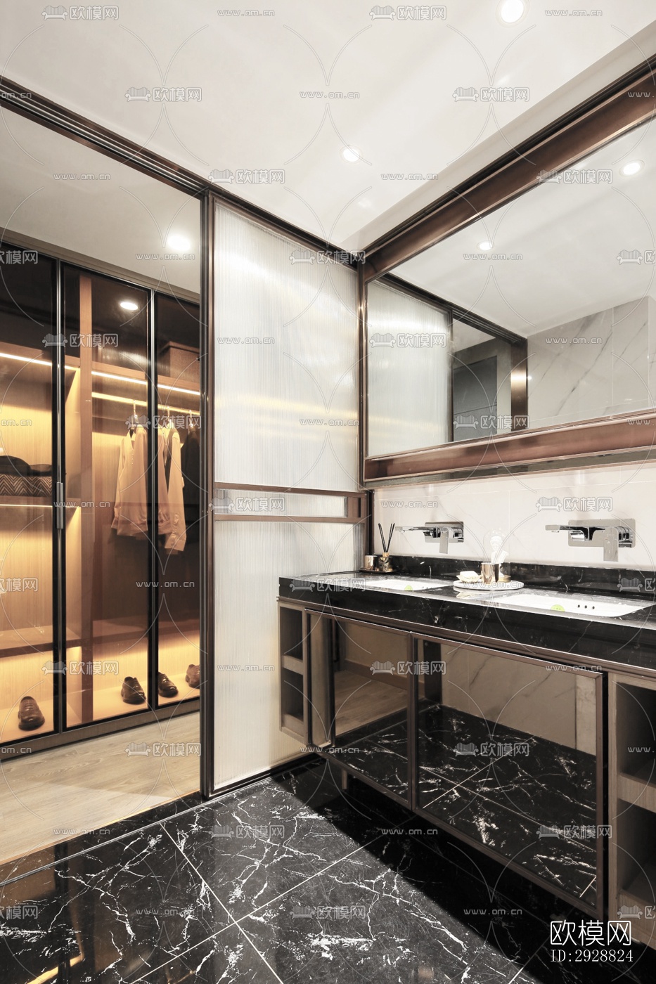 现代平层效果图下载（渲染图13）