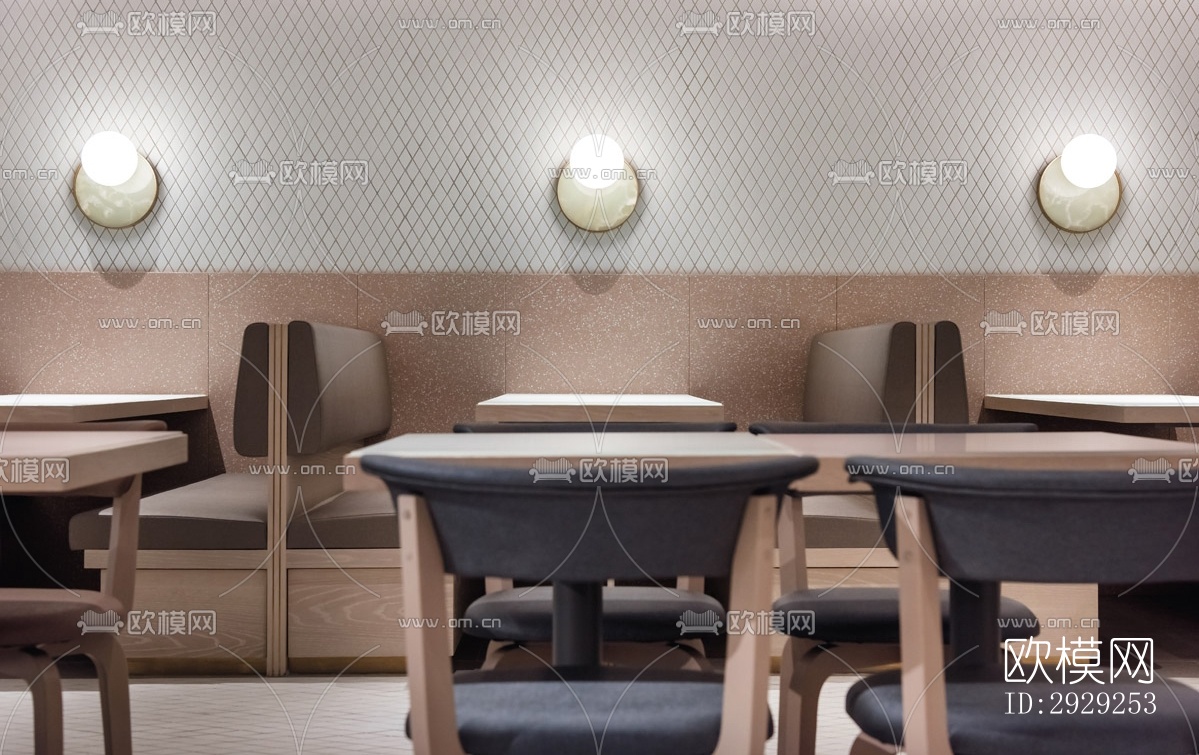 北欧中餐厅效果图下载（渲染图10）