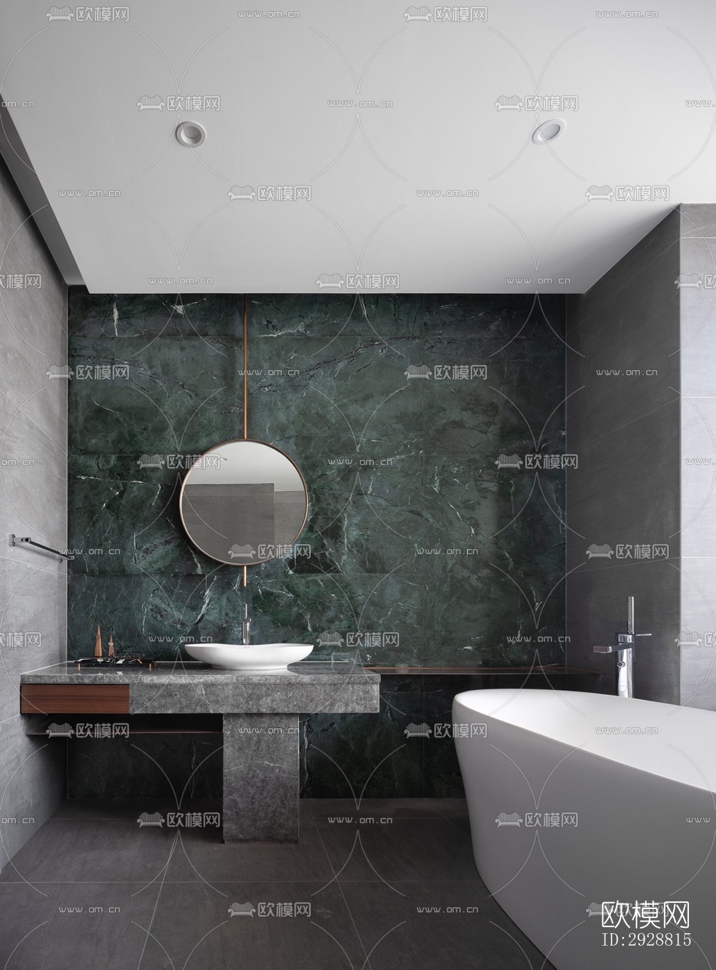 现代平层效果图下载（渲染图3）