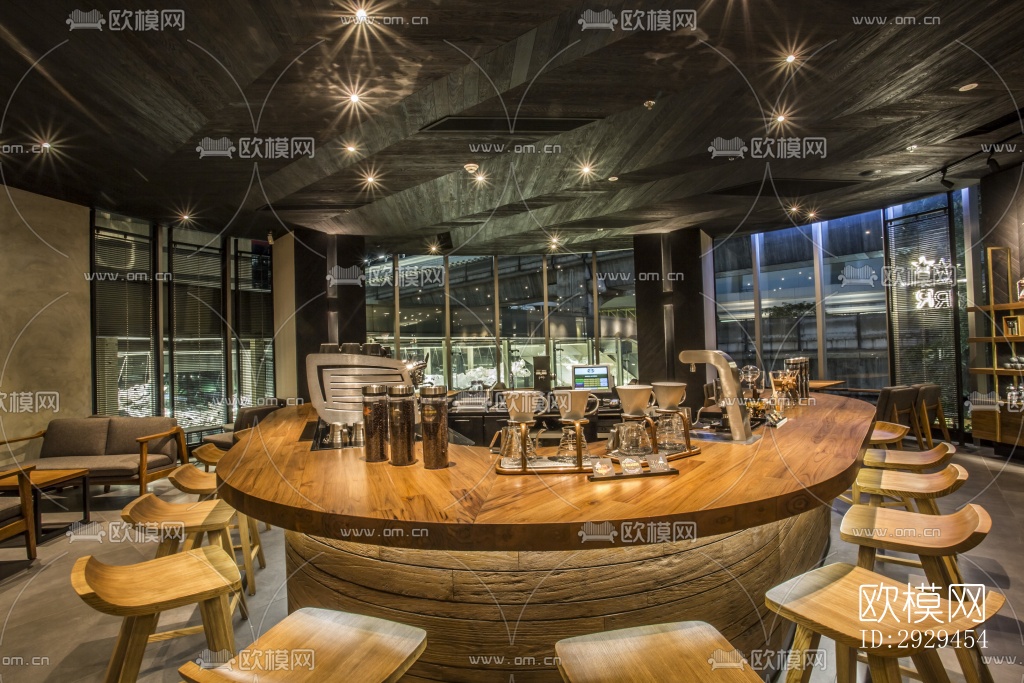 美式咖啡奶茶效果图下载（渲染图3）