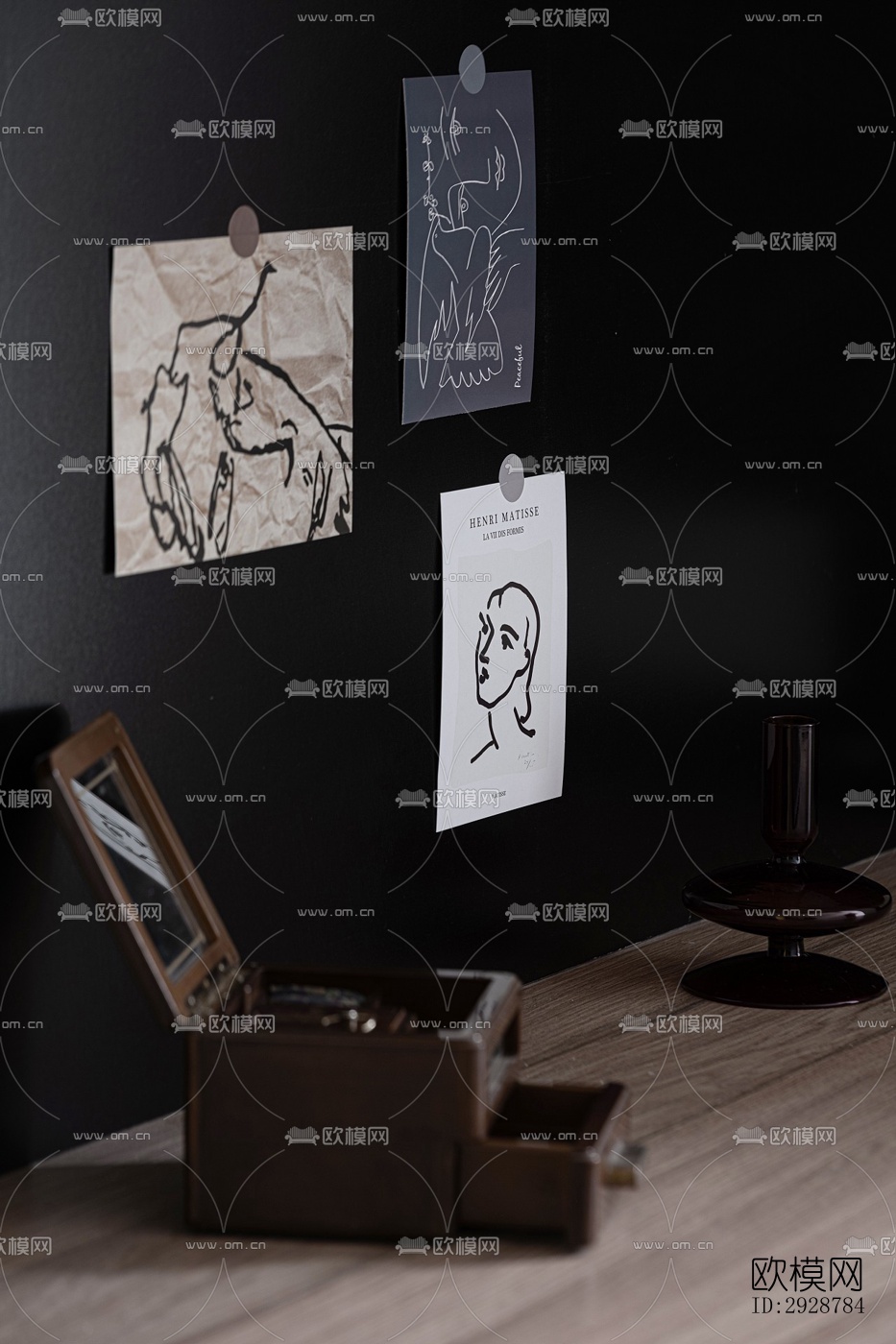 现代平层效果图下载（渲染图7）