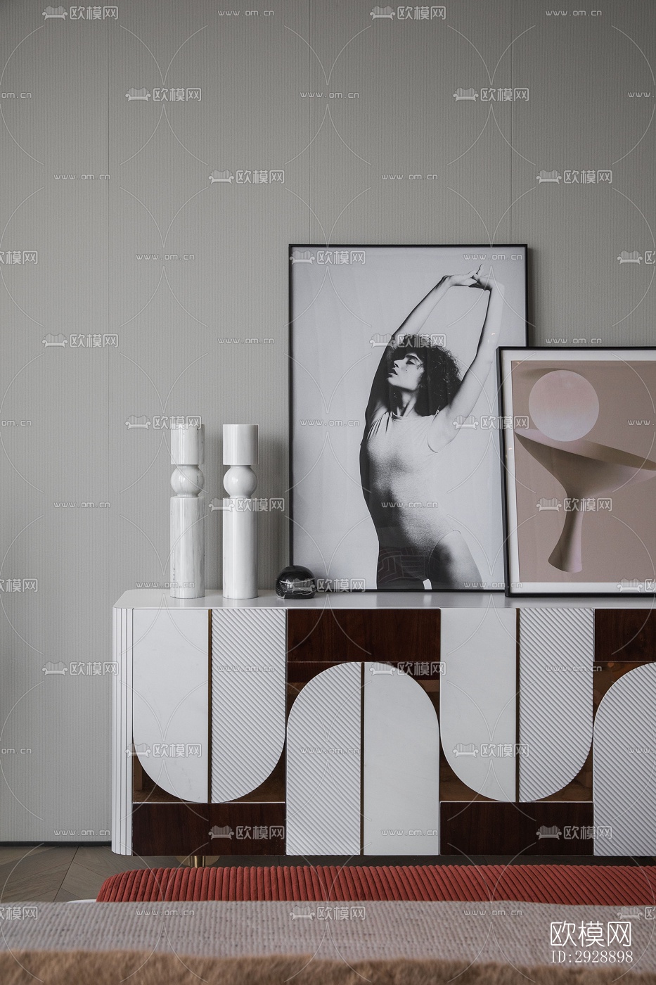 现代平层效果图下载（渲染图13）