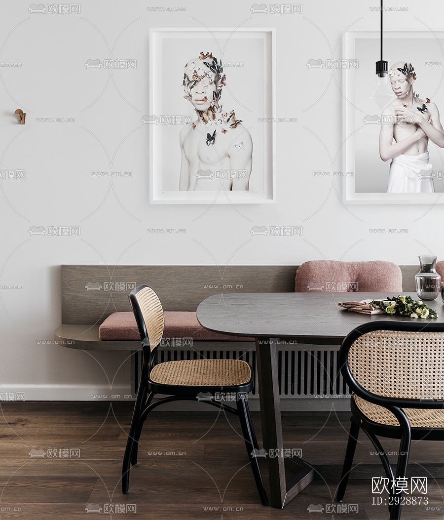 现代平层效果图下载（渲染图19）