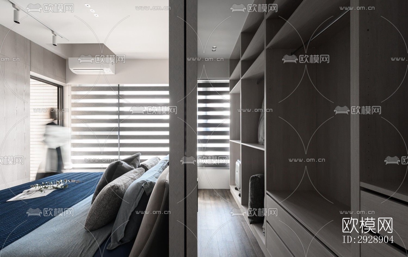 现代平层效果图下载（渲染图8）