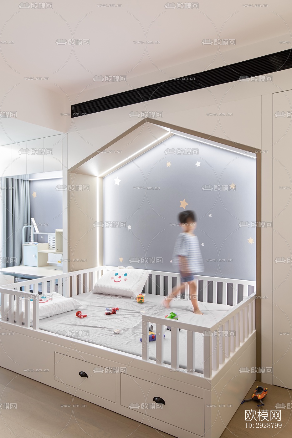 现代平层效果图下载（渲染图6）