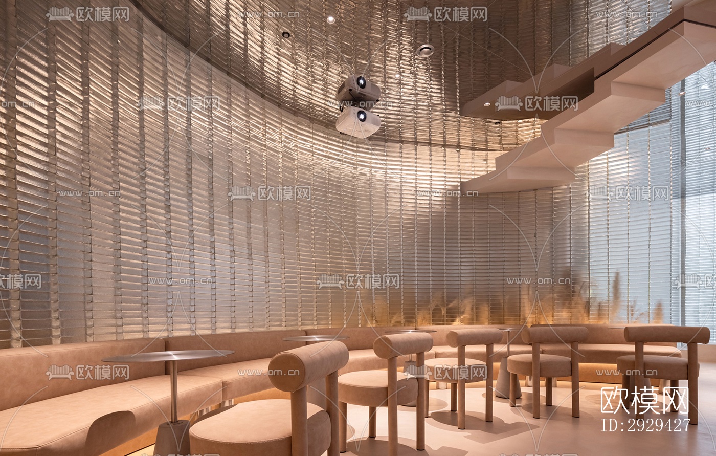 现代咖啡奶茶效果图下载（渲染图3）