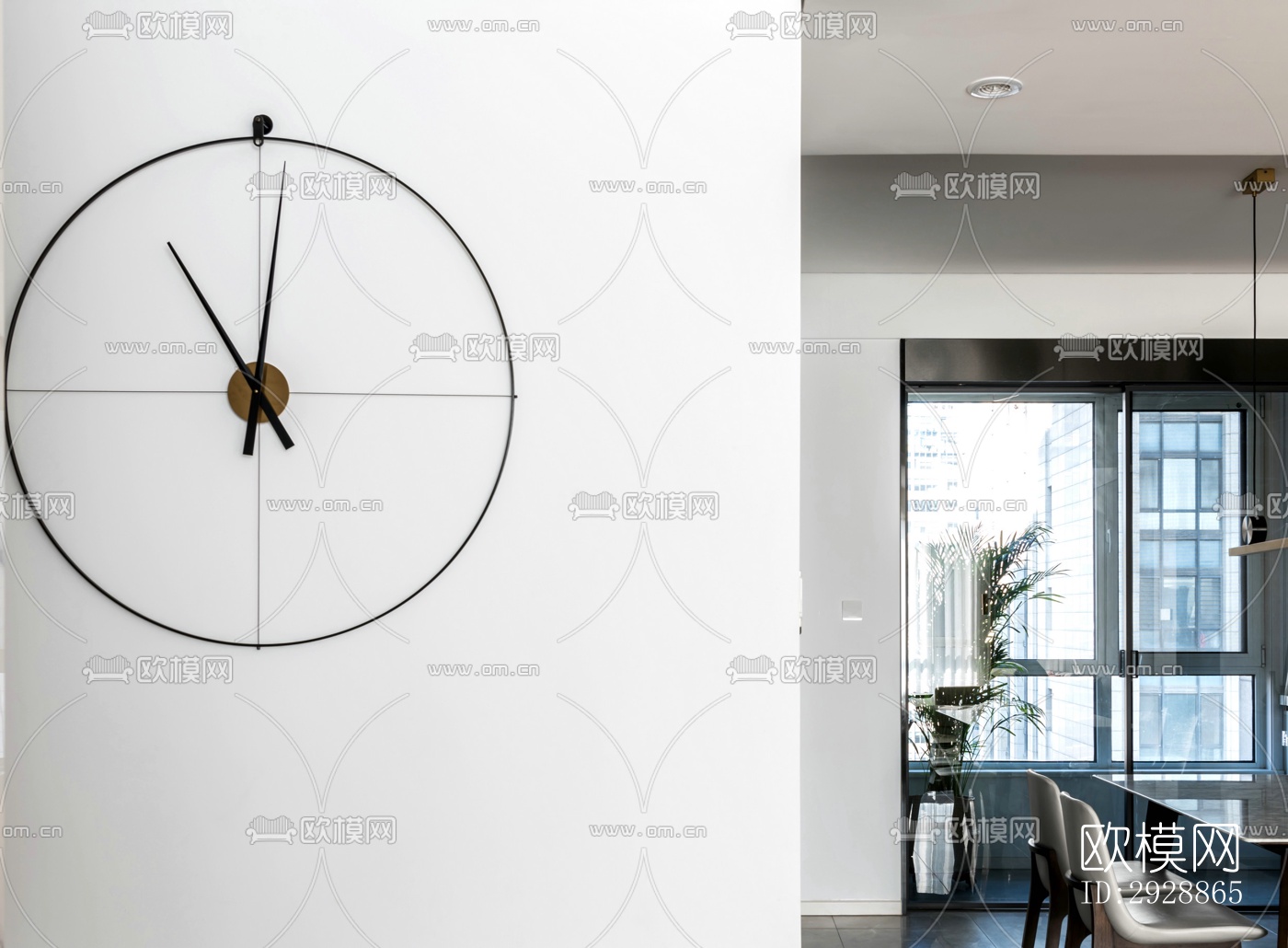 现代平层效果图下载（渲染图8）