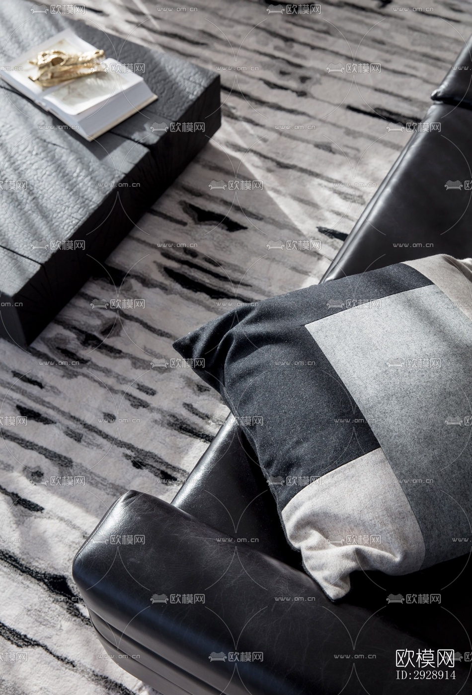 现代平层效果图下载（渲染图5）