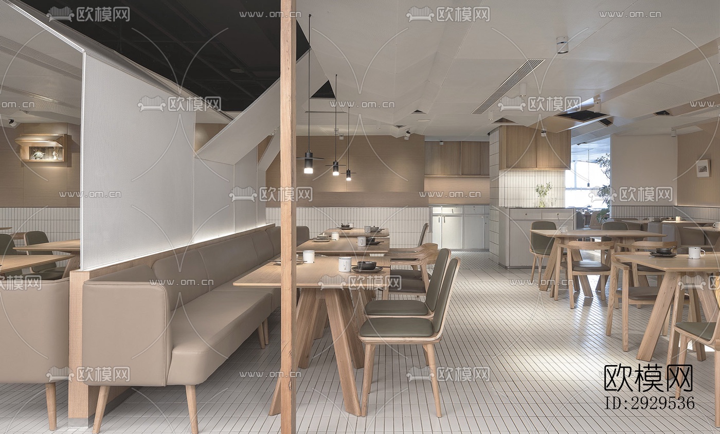北欧西餐厅效果图下载（渲染图18）