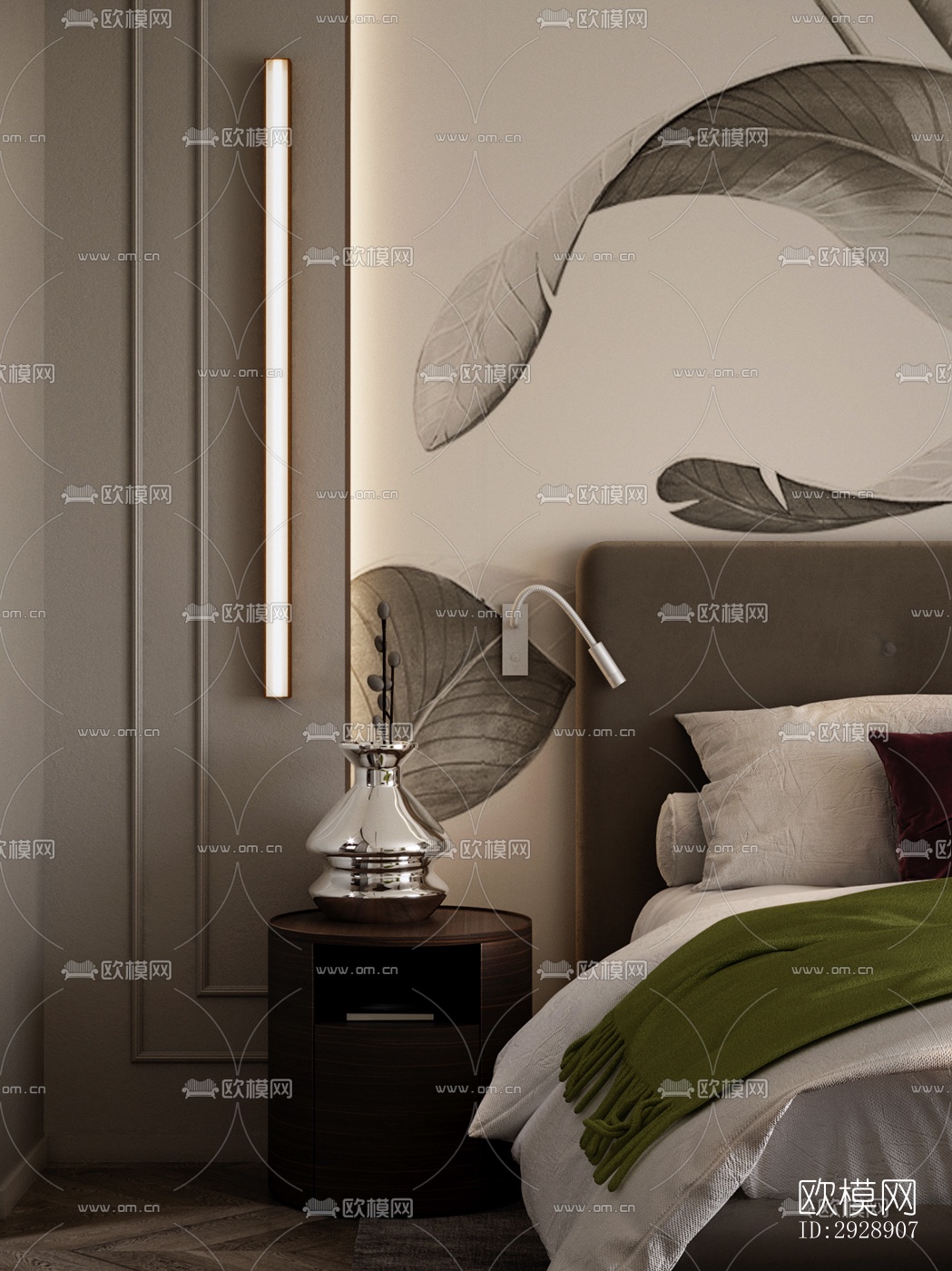 现代平层效果图下载（渲染图2）