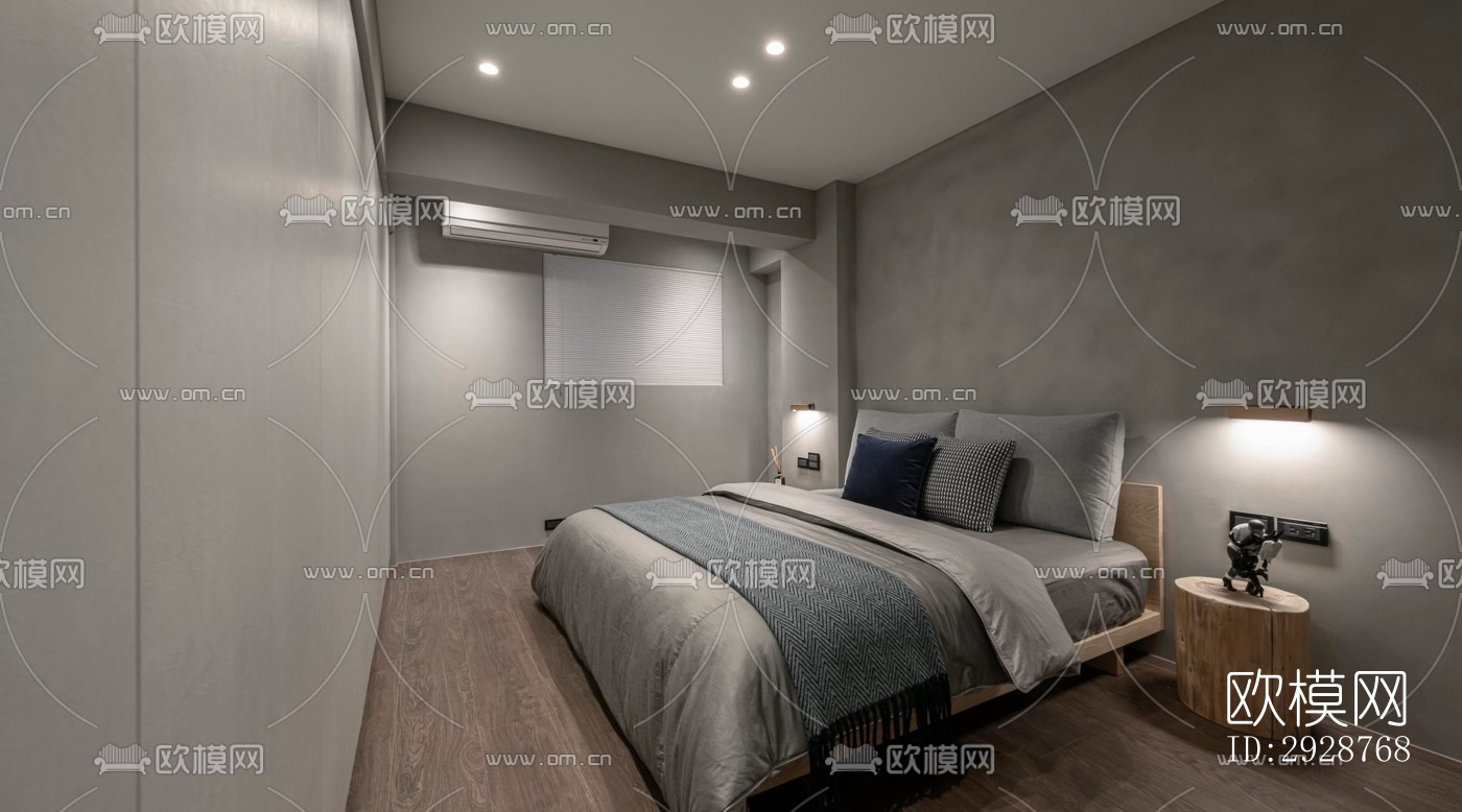 现代平层效果图下载（渲染图9）