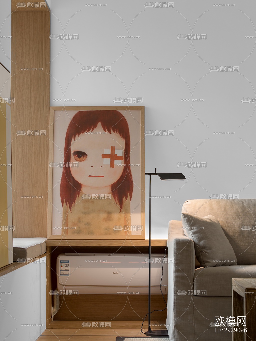 现代办公区效果图下载（渲染图6）