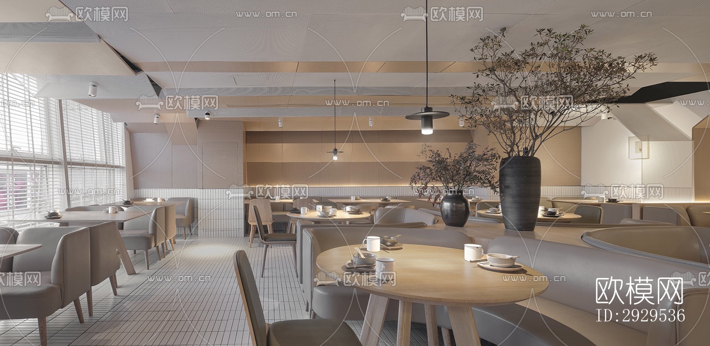 北欧西餐厅效果图下载（渲染图14）