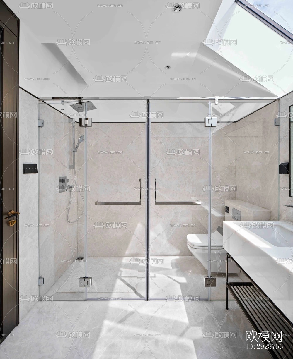 现代平层效果图下载（渲染图12）