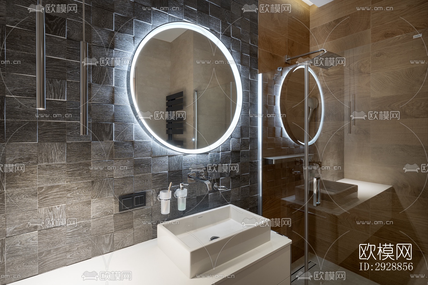 现代平层效果图下载（渲染图4）