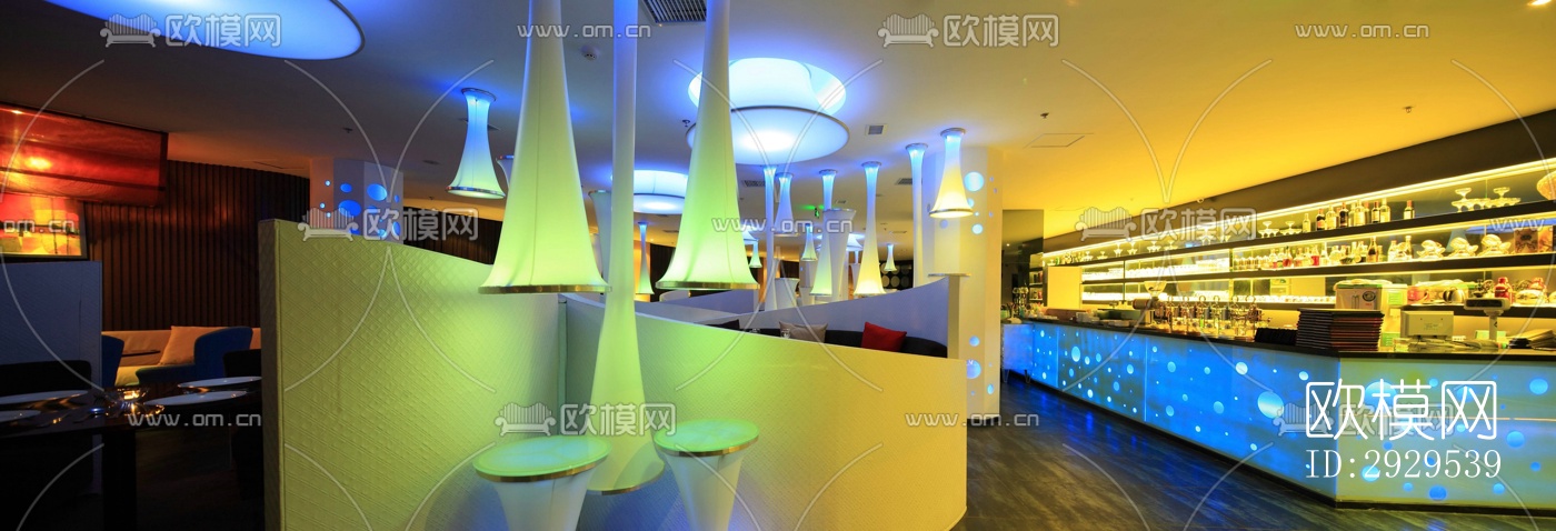 后现代西餐厅效果图下载（渲染图4）