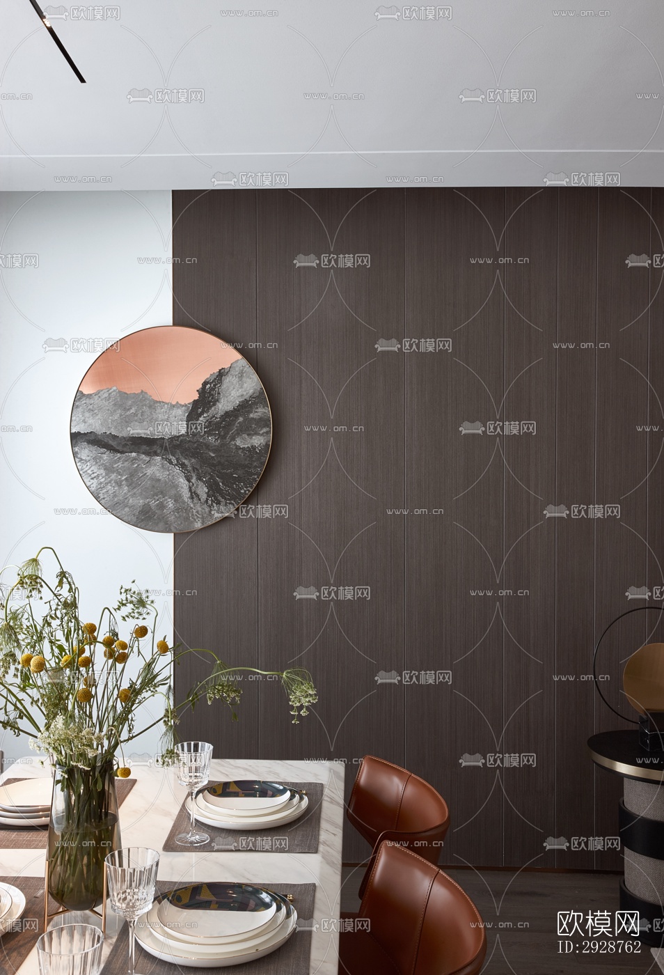 现代平层效果图下载（渲染图13）