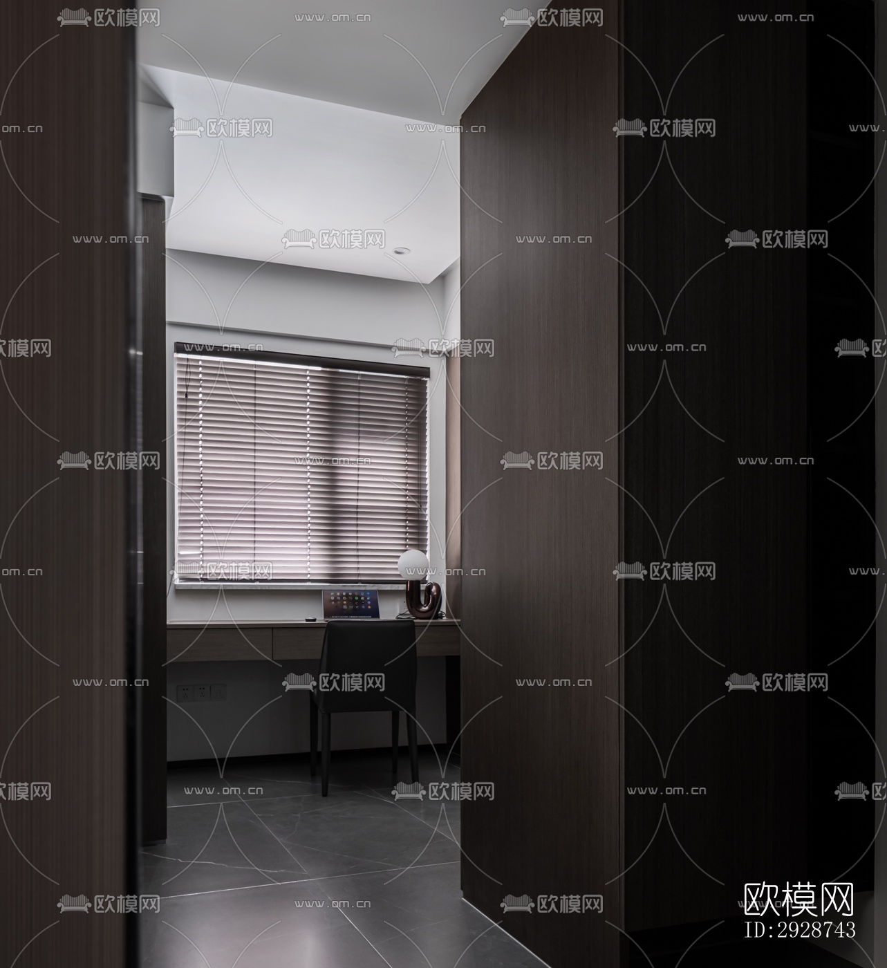 现代平层效果图下载（渲染图13）