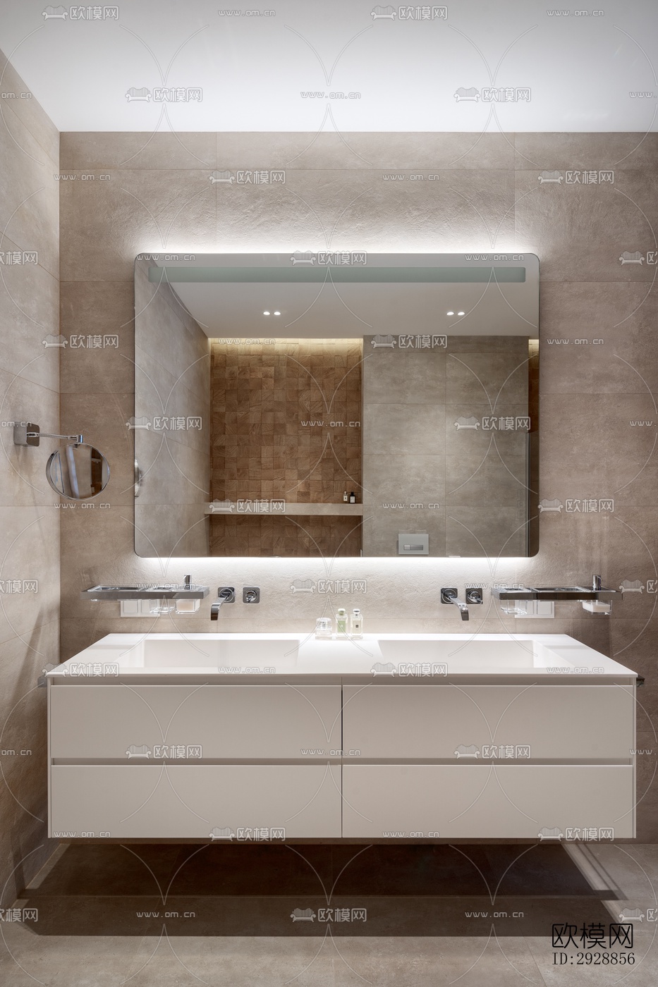 现代平层效果图下载（渲染图6）