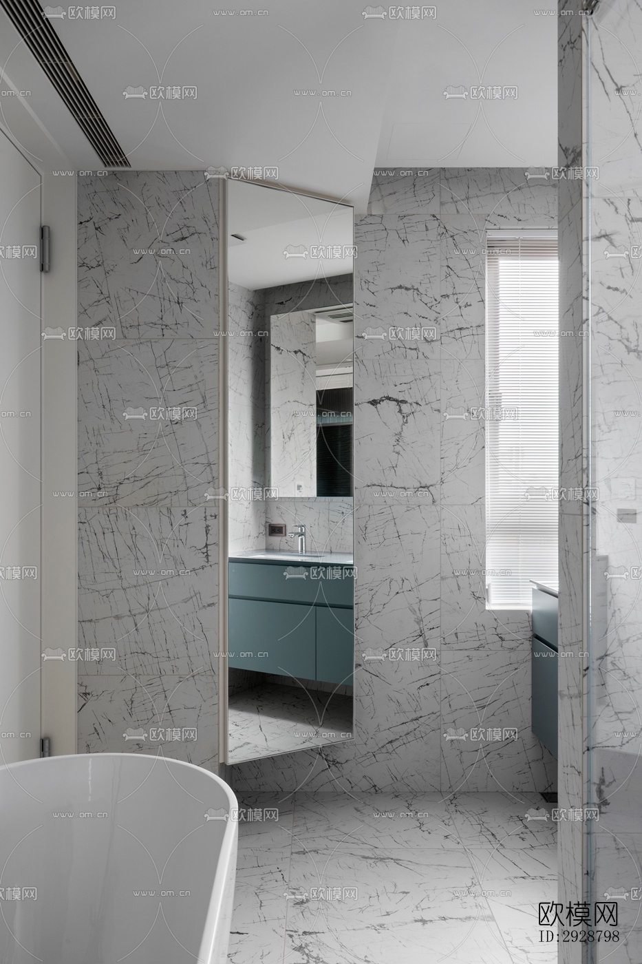 现代平层效果图下载（渲染图7）