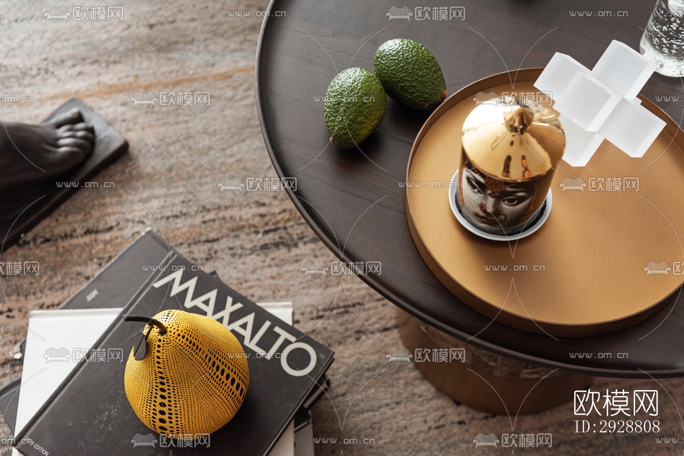 现代平层效果图下载（渲染图2）