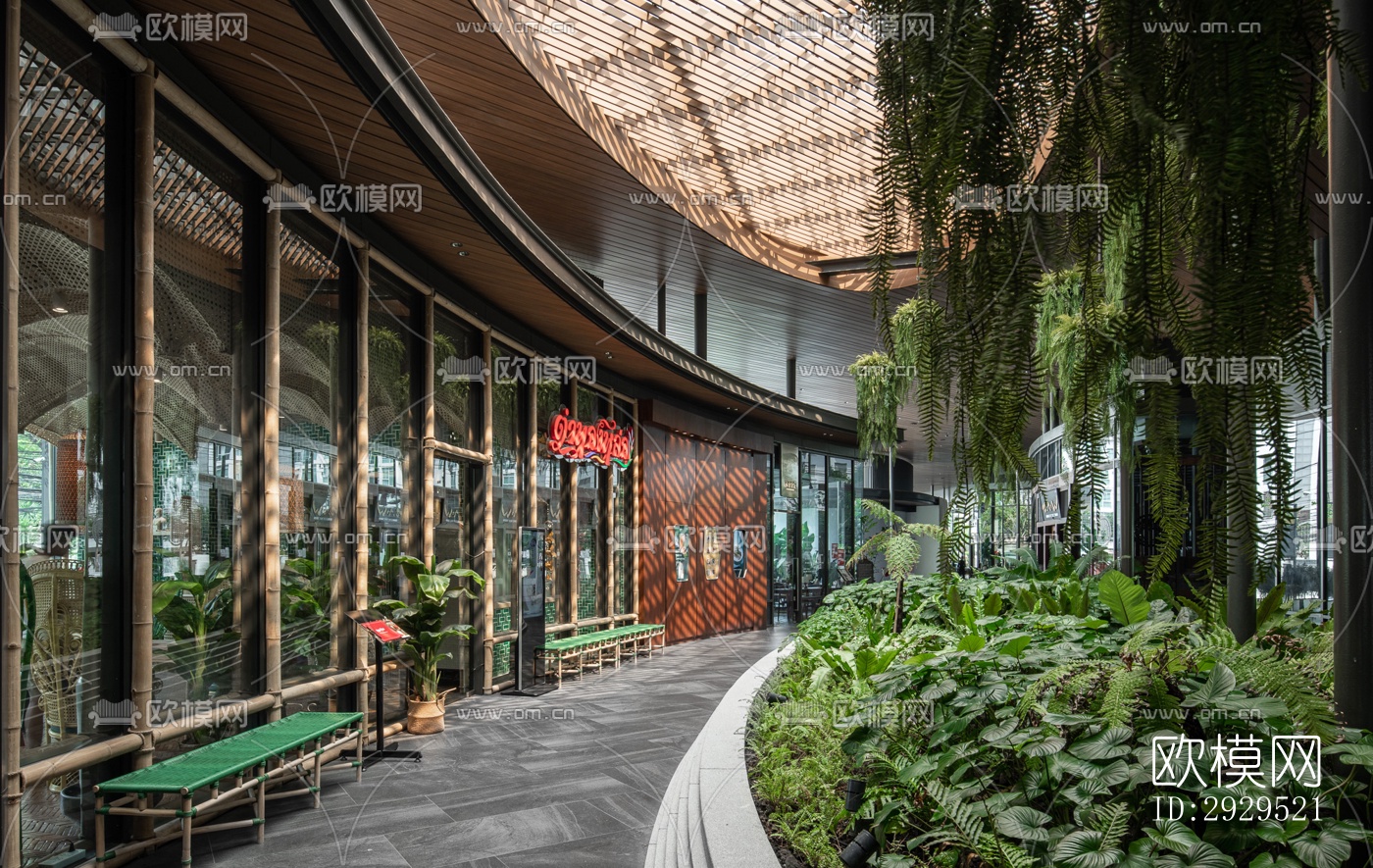 东南亚西餐厅效果图下载（渲染图8）