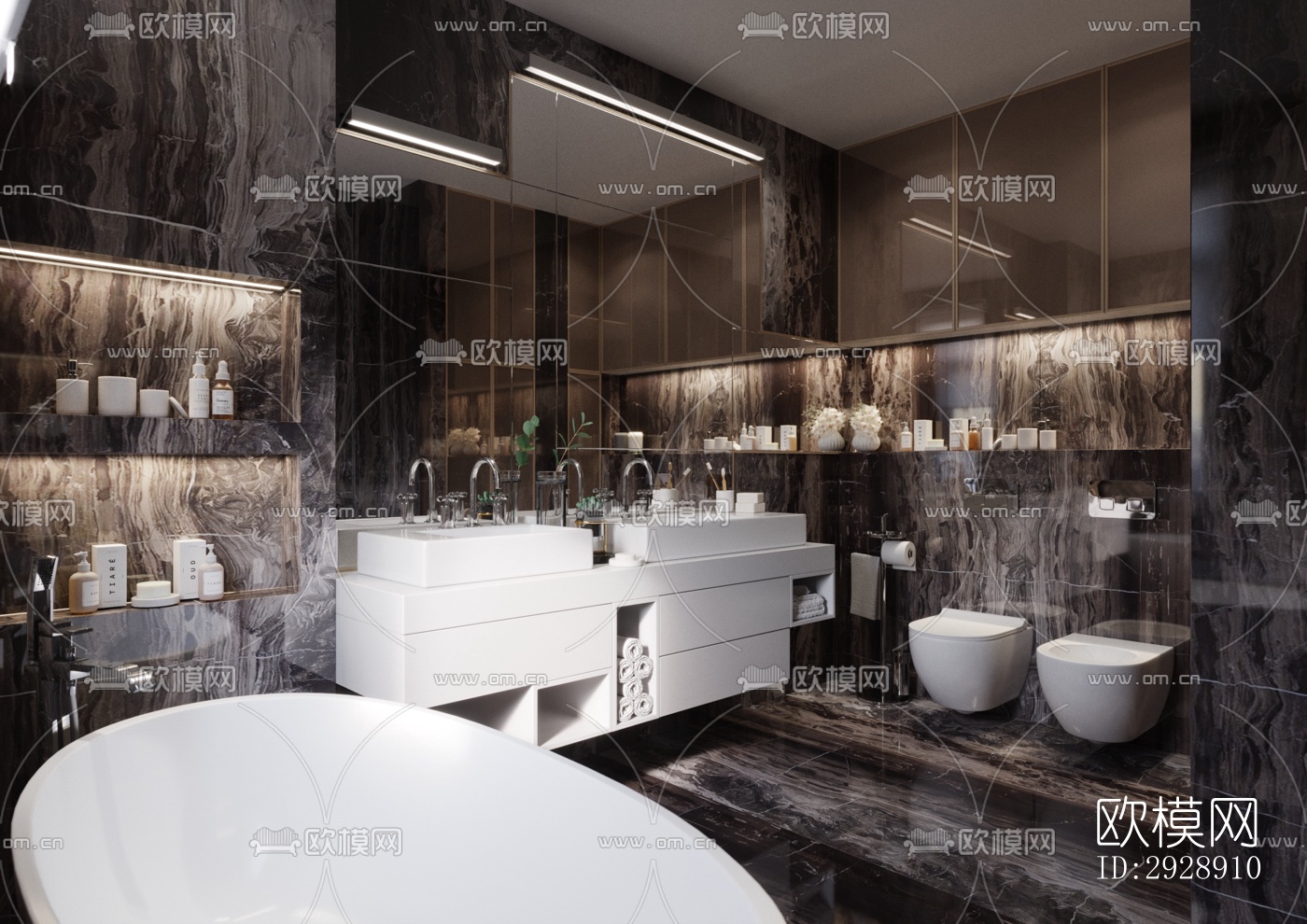 现代平层效果图下载（渲染图10）