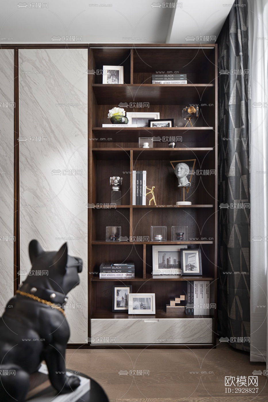 现代平层效果图下载（渲染图6）