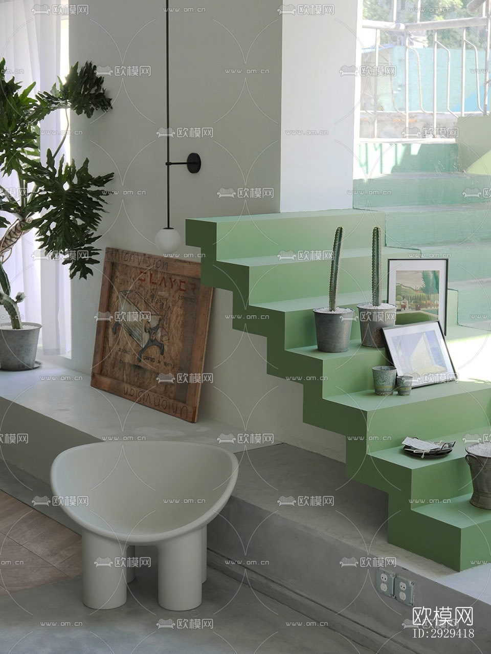 现代咖啡奶茶效果图下载（渲染图1）