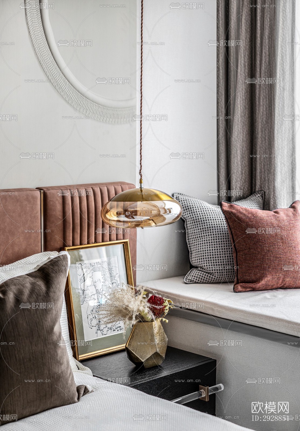 现代平层效果图下载（渲染图2）