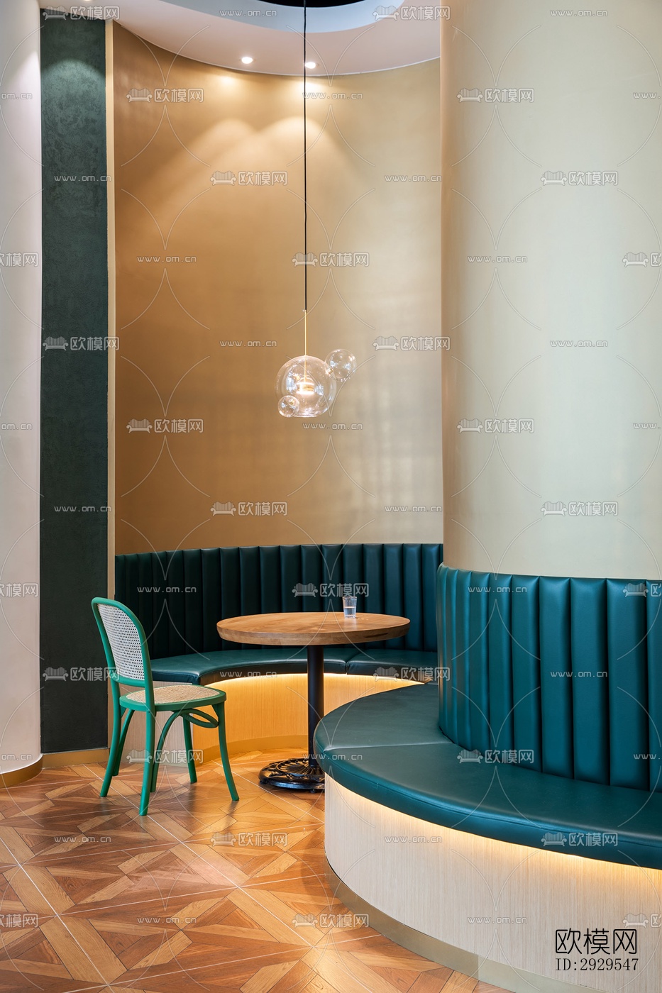 工业风西餐厅效果图下载（渲染图11）