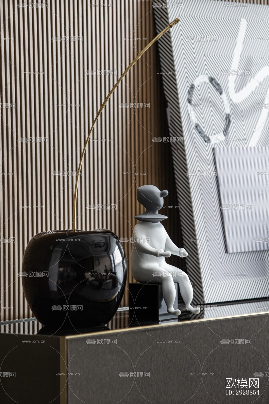 现代平层效果图下载（渲染图14）