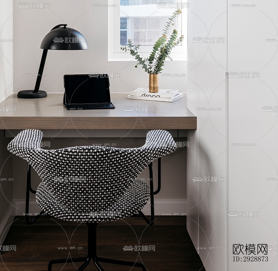 现代平层效果图下载（渲染图11）